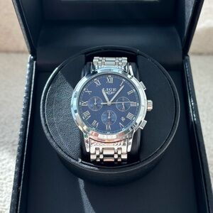 LIGE Watch Mens Chronograph Stainless Steel Bracelet 1853 Quartz (needs battery)